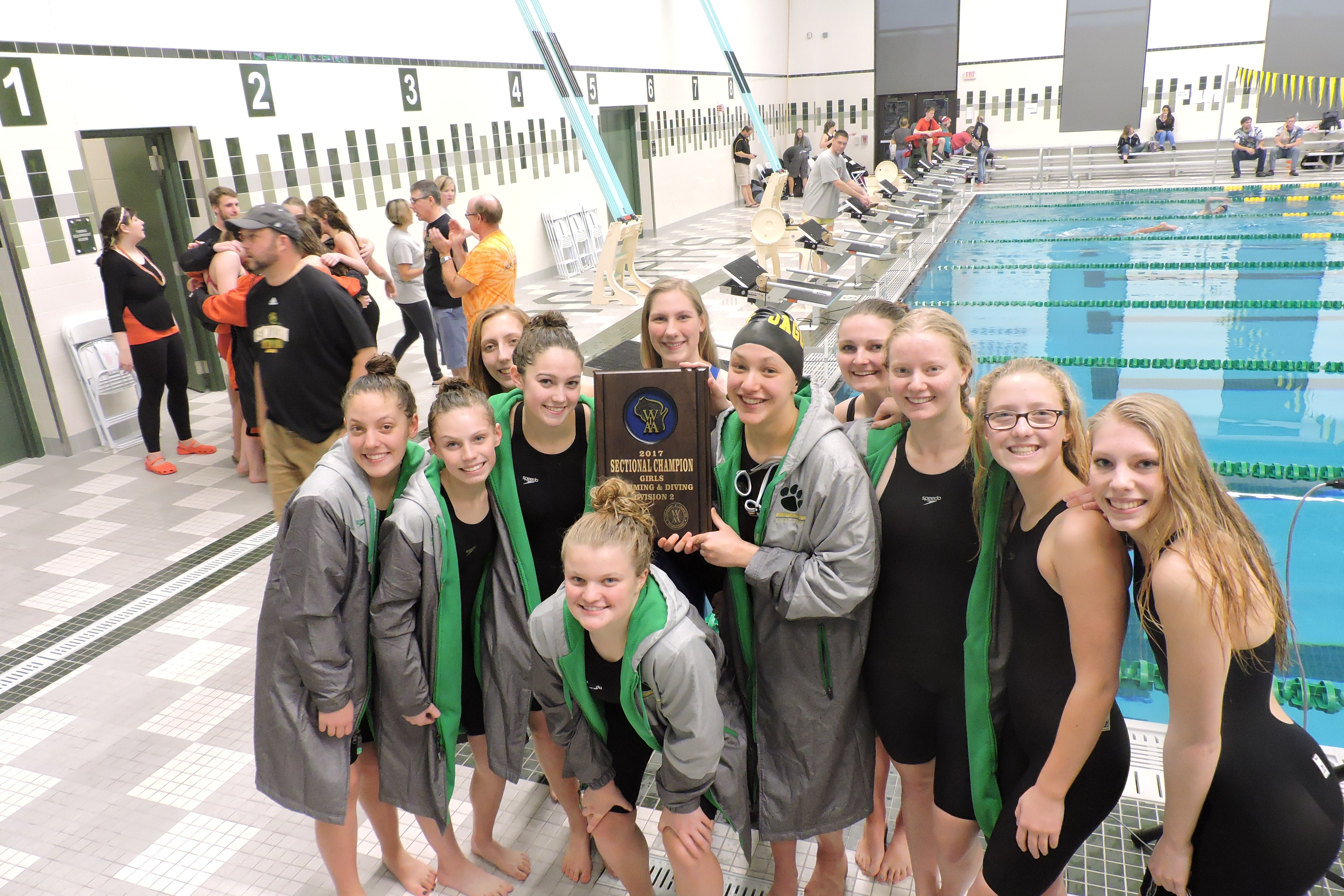 Jaguars triumph at WIAA Swimming Sectional