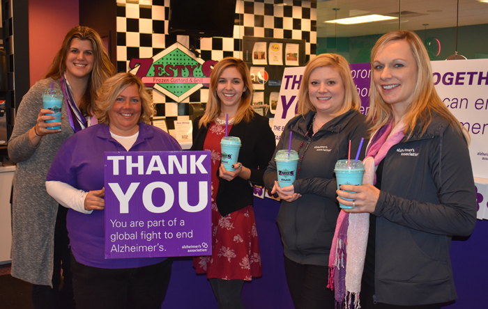 Zesty’s to help Alzheimer’s Association with Blue Moon shakes