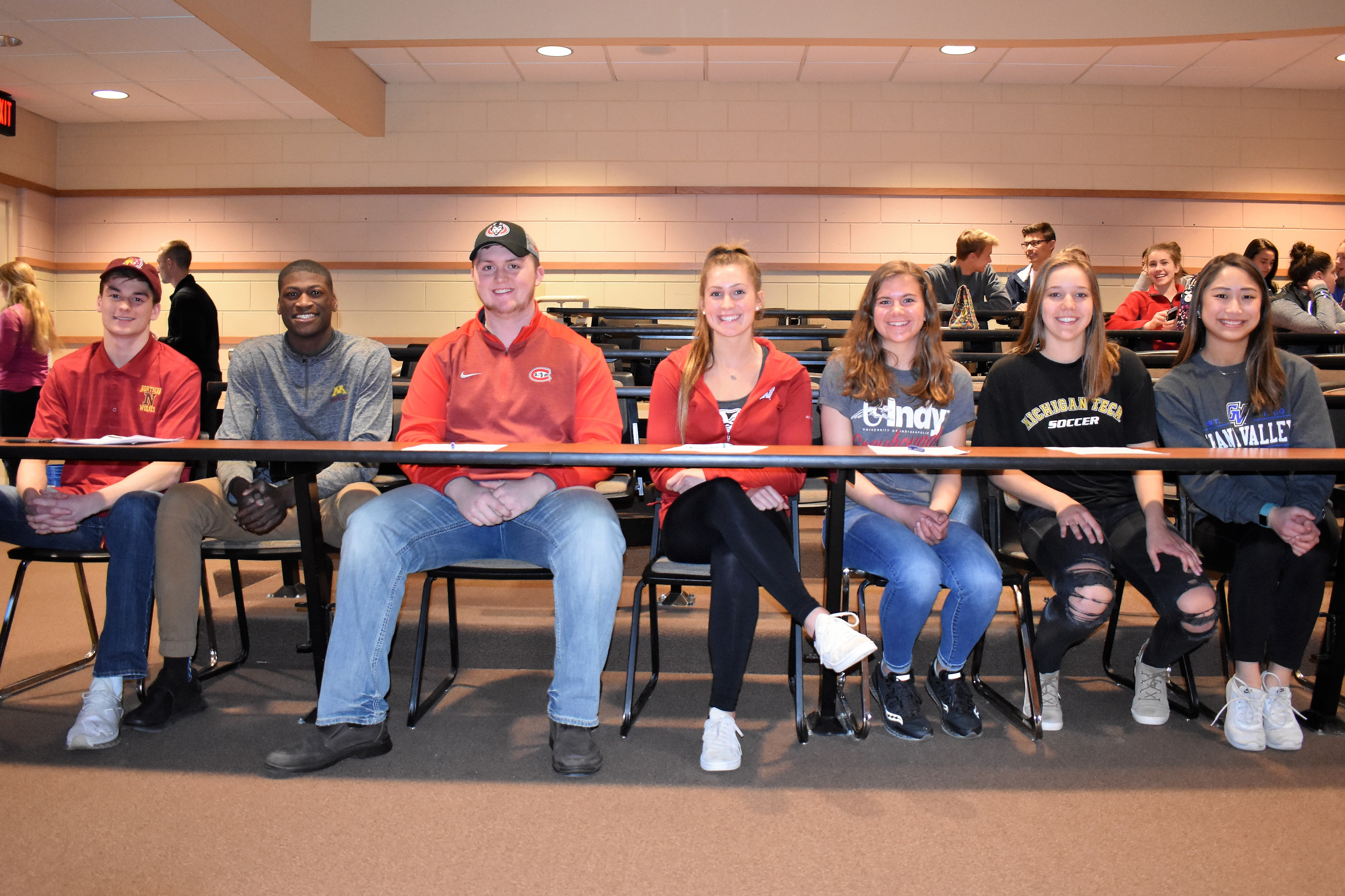 Seven Bay Port student-athletes honored in signing-day ceremony