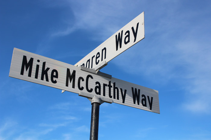 Mike McCarthy Way reconstruction begins