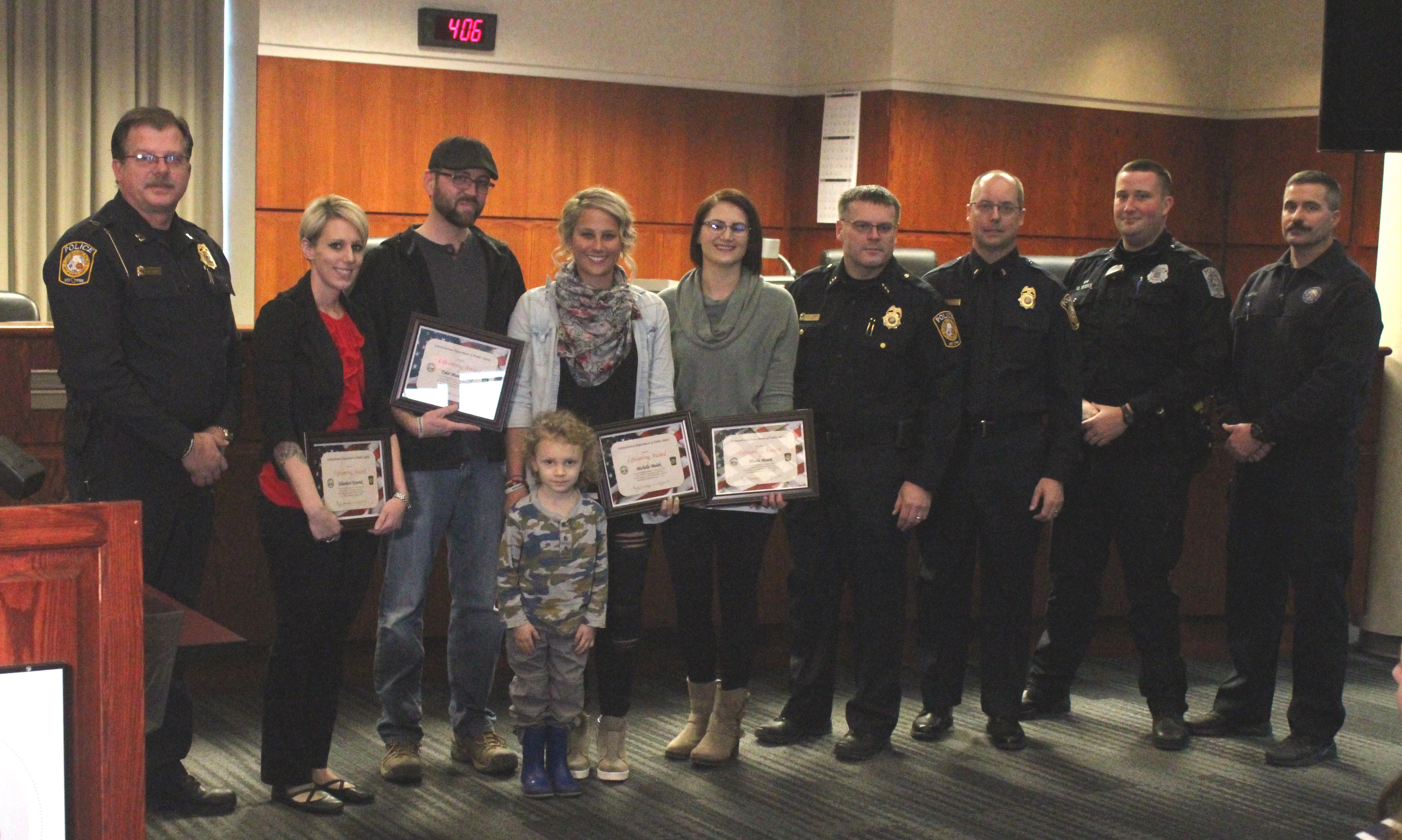 Four Citizen Lifesaver Awards presented for rescuing boy