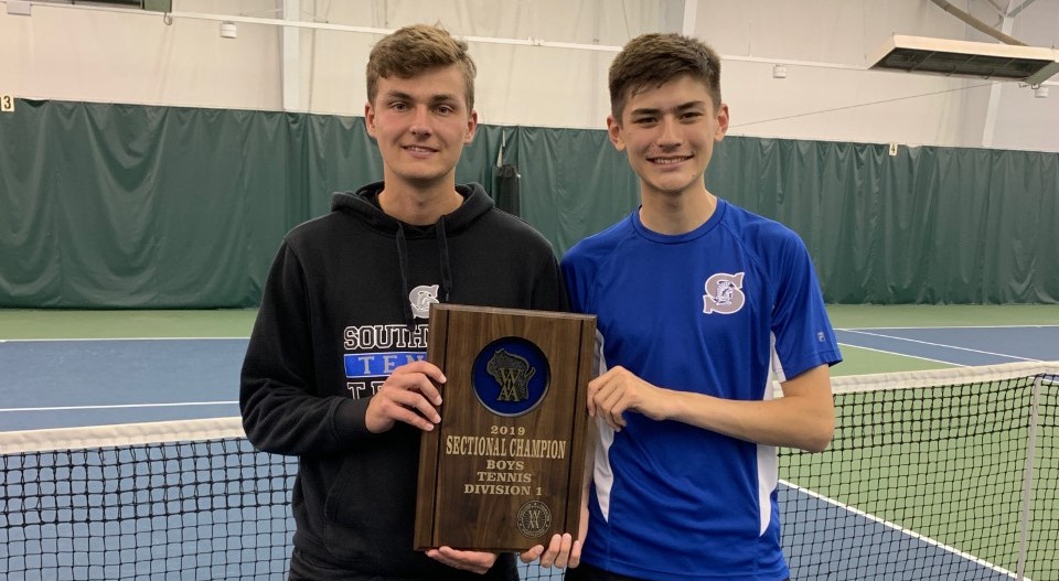 Fredeen and Vivian win doubles sectional; Trojans and Tritons to team state