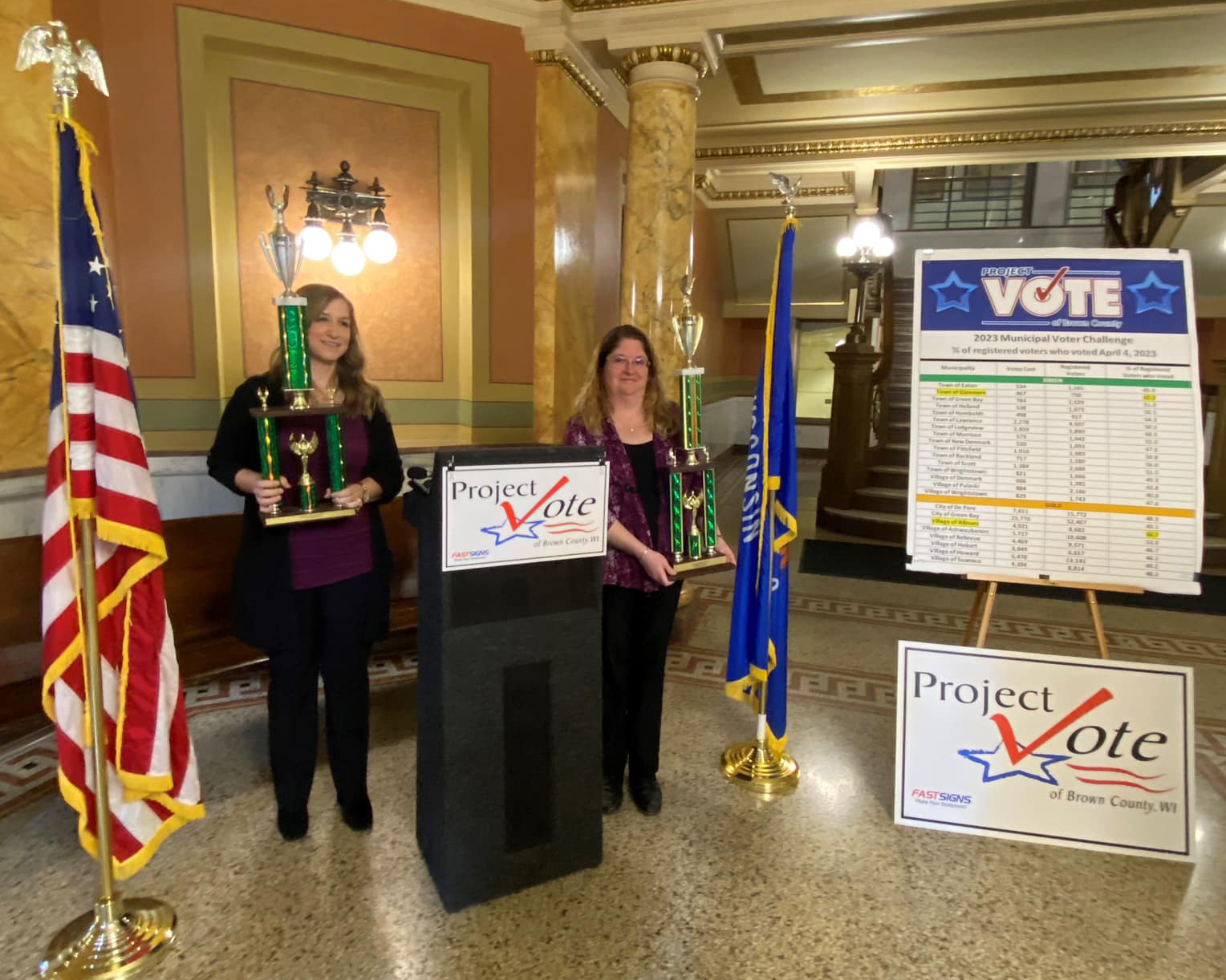 Allouez, Glenmore are Project VOTE Voter Challenge winners