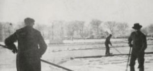 Ice harvesting on the Fox River in the early 1900s