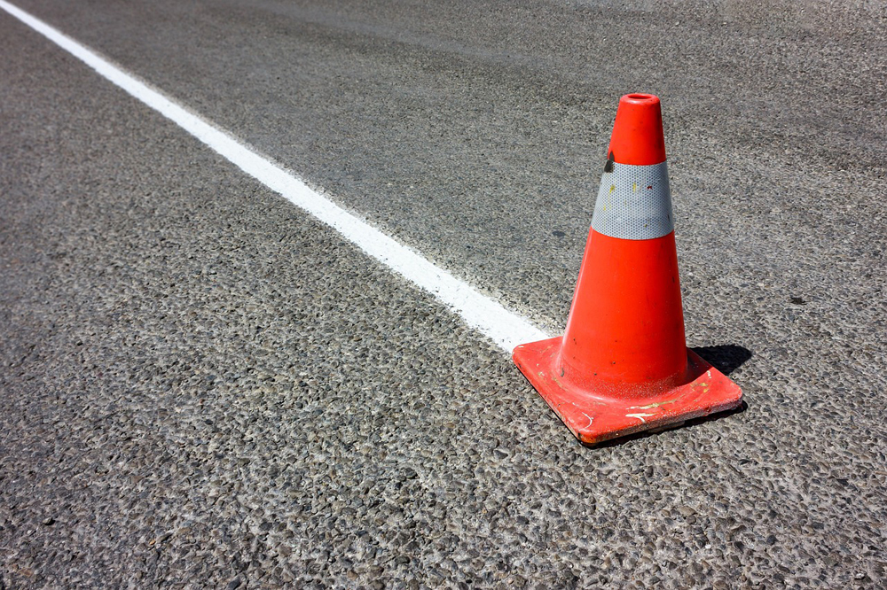 Stock photo of a traffic cone